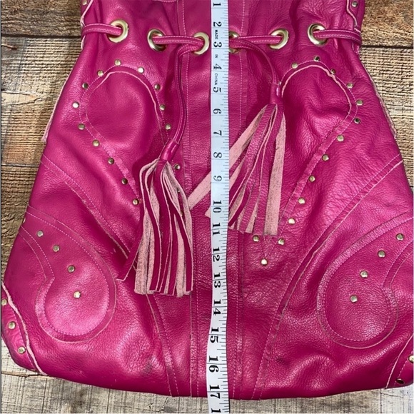 Le Bulga Pink All Leather Large Hobo - Picture 7 of 15
